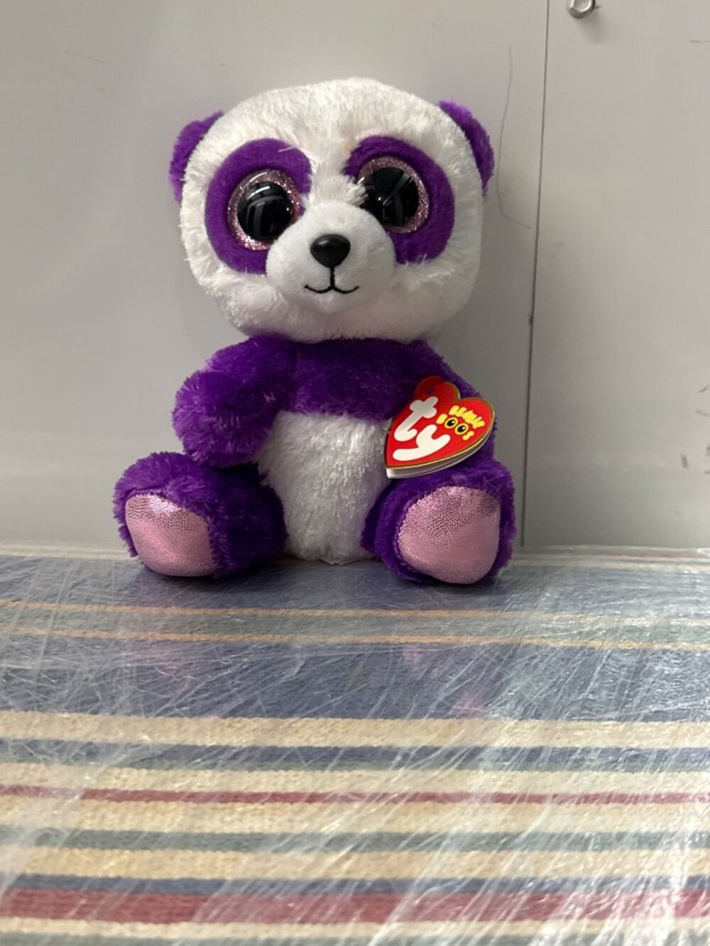 Ty Beanie Boos 6" BOOM BOOM the Panda Stuffed Animal Plush w/ Heart Tags